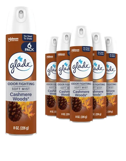GLADE AIR FRESHENER SPRAY CASHMERE WOODS  6/8 OZ