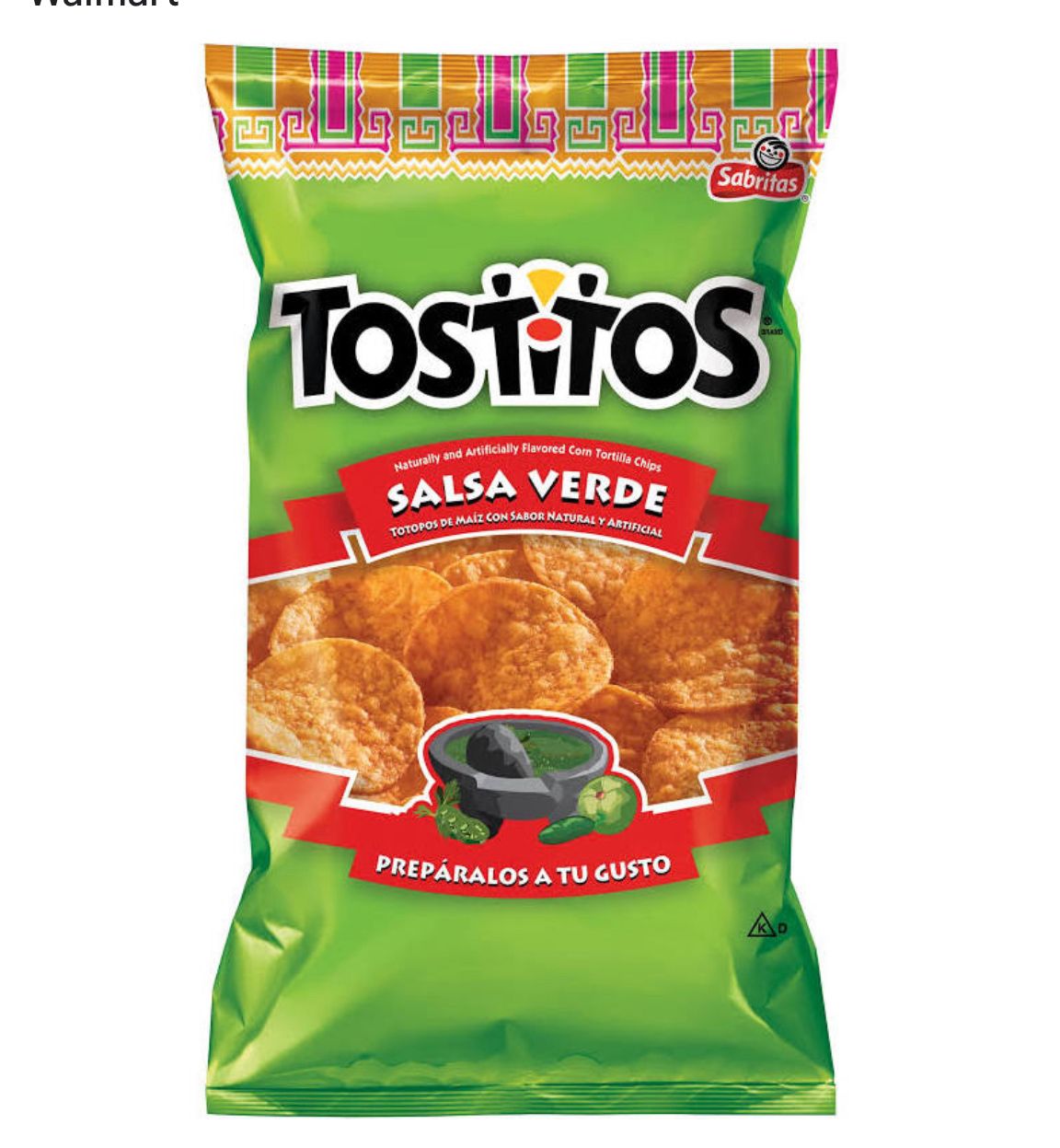 SABRITAS TOSTITOS SALSA VERDE 1/175GRS (20)