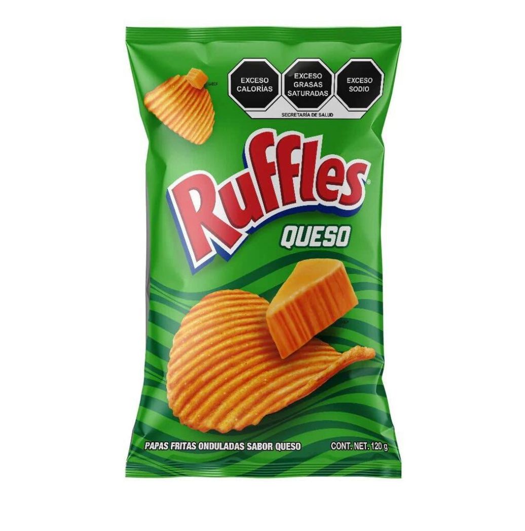 SABRITAS RUFFLES QUESO VERDE 1/120 GRS (25)