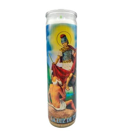CANDLE VEL-MEX SAN MARTIN CABELLERO WHITE 12/1 CT