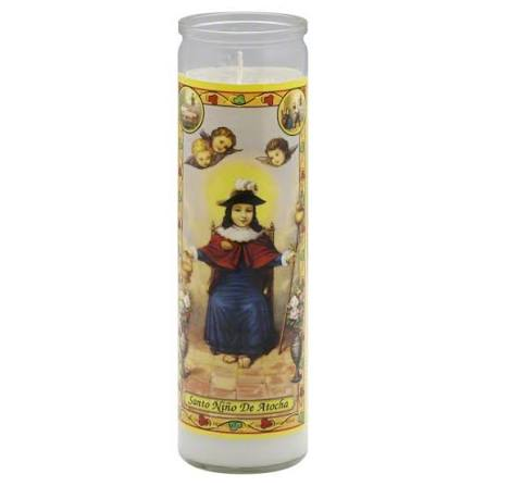 CANDLE VEL-MEX  NINO ATOCHA WHITE 1/12 CT (MICH)