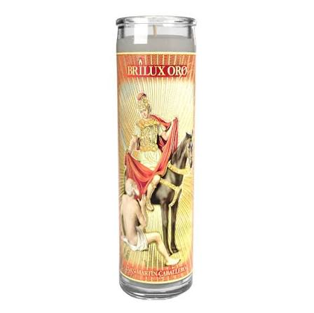 CANDLE VEL-MEX SAN MARTIN CABALLERO WHITE 12 CT