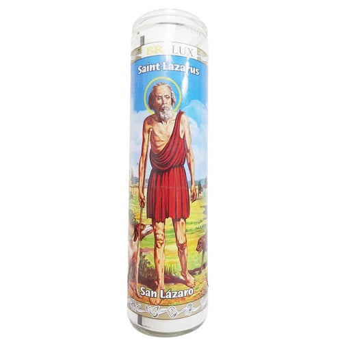 CANDLE VEL-MEX  SAN LAZARO WHITE (MICH) 12 CT