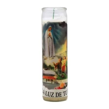 CANDLE VEL-MEX CILINDRO FATIMA WHITE 12 CT