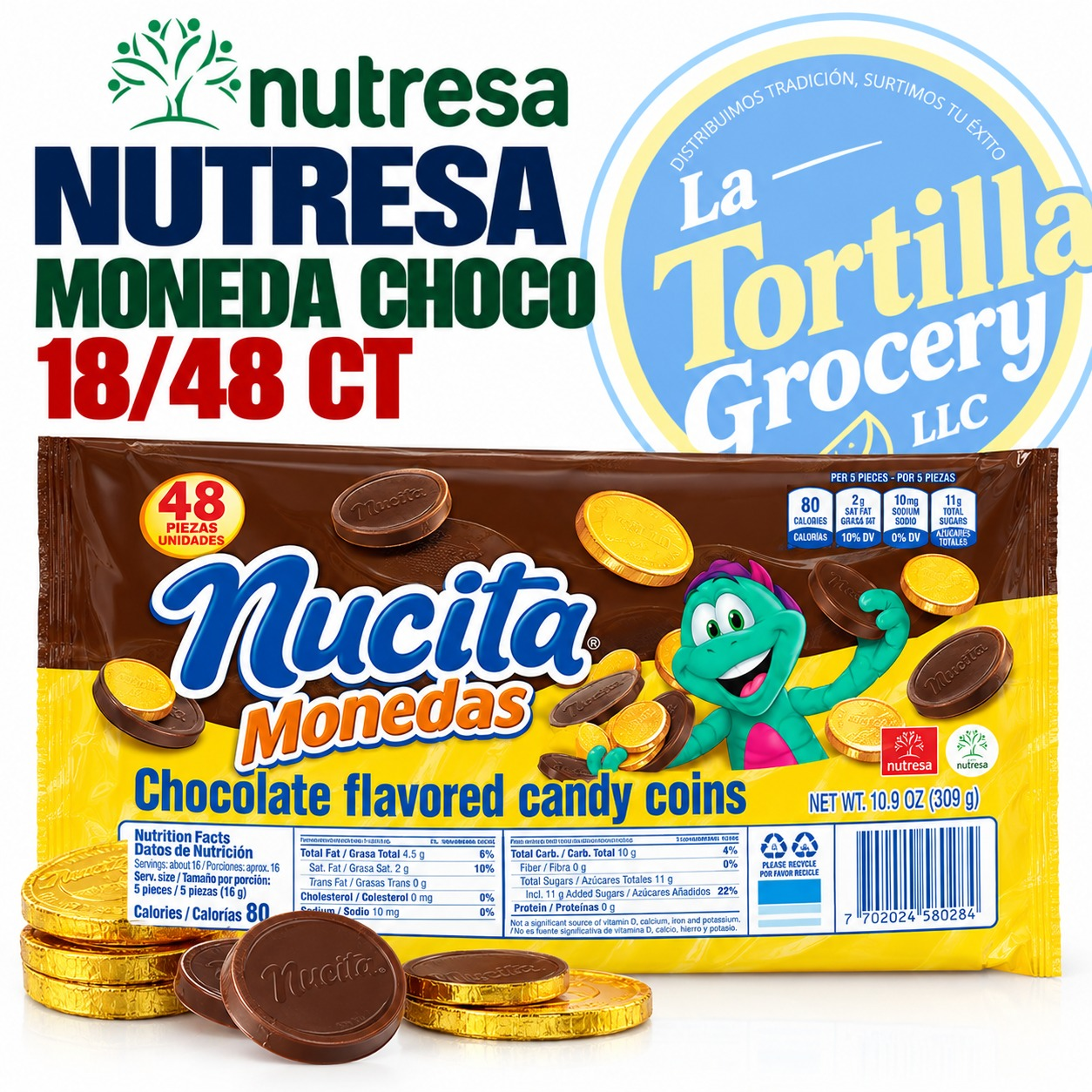 NUTRESA MONEDA CHOCO 18/48 CT