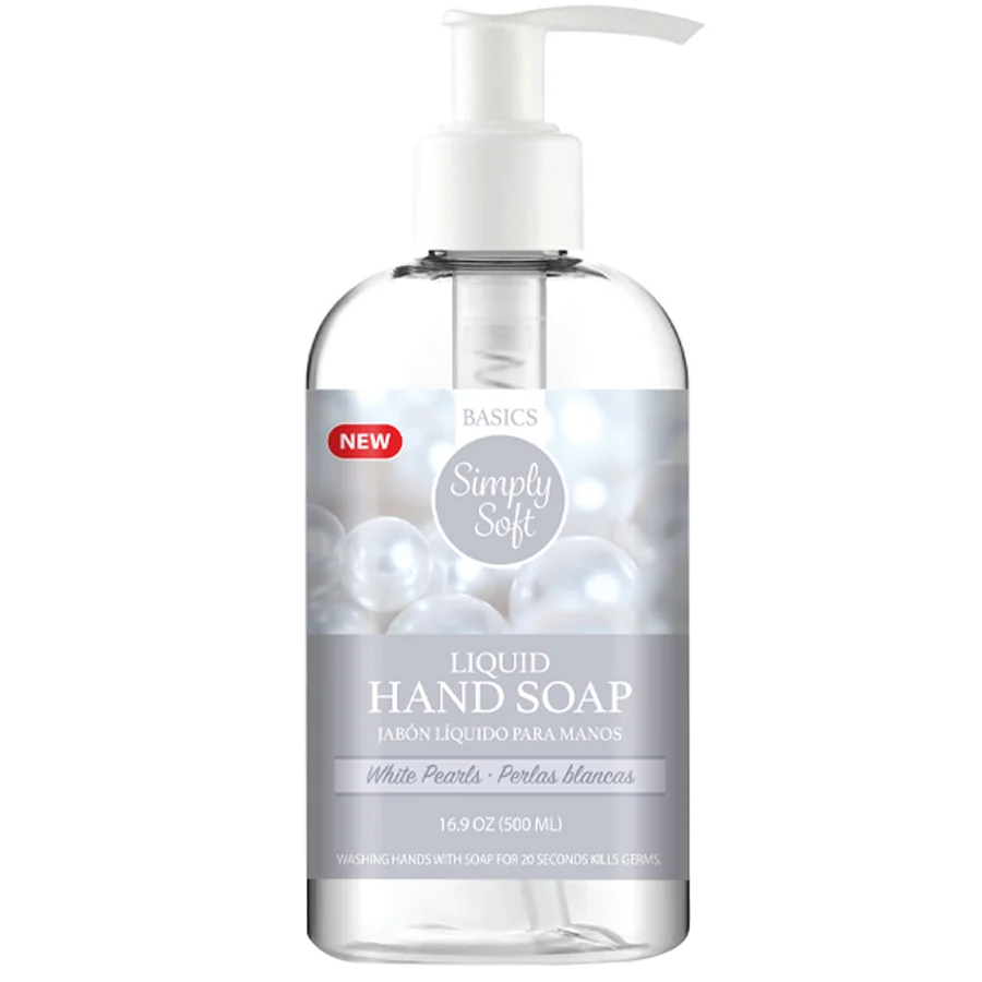 SIMPLY SOFT HAND WASH  WHITE PEARLS 12/500 ML