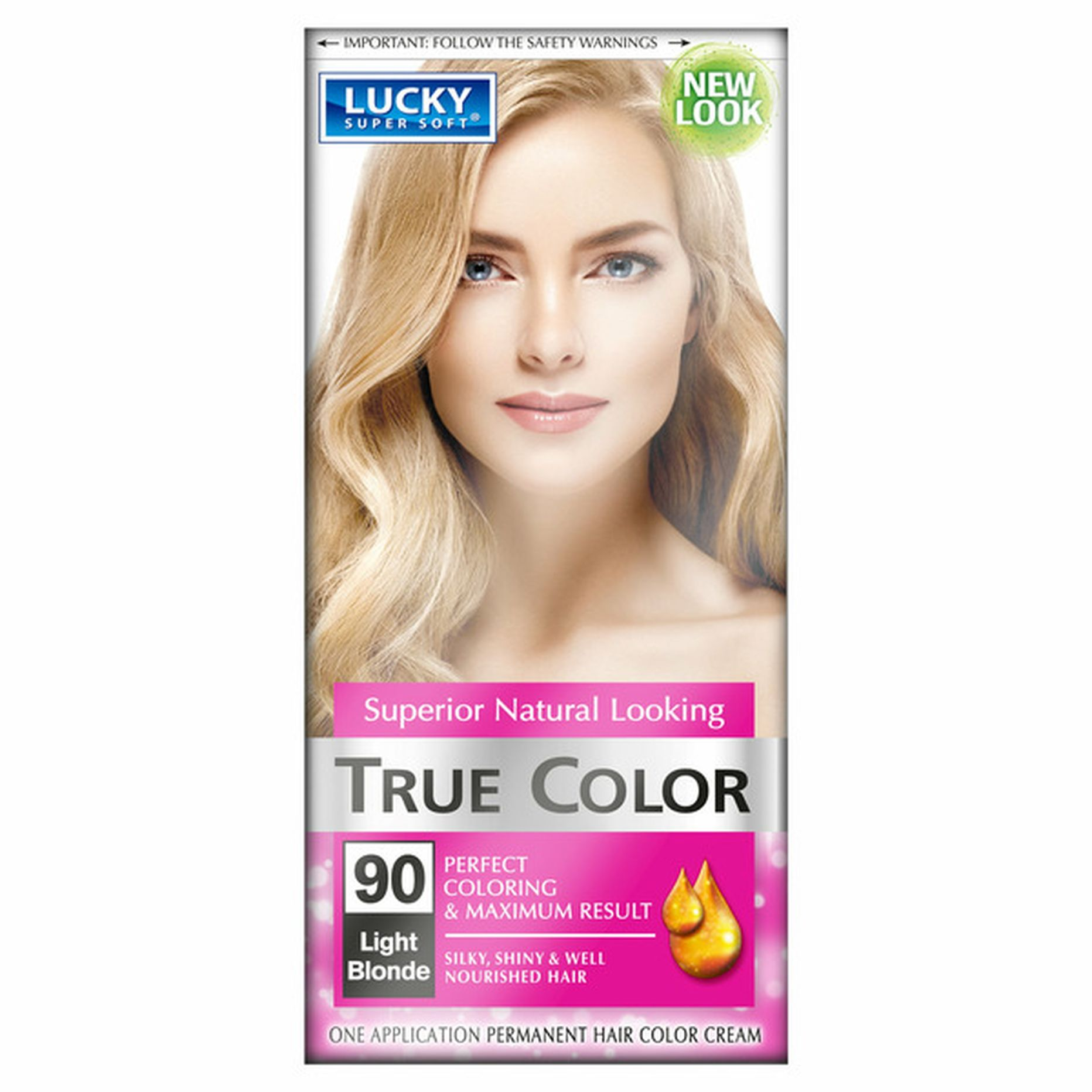 LUCKY HAIR COLOR #90 LIGHT BLONDE 1/12 (UND)