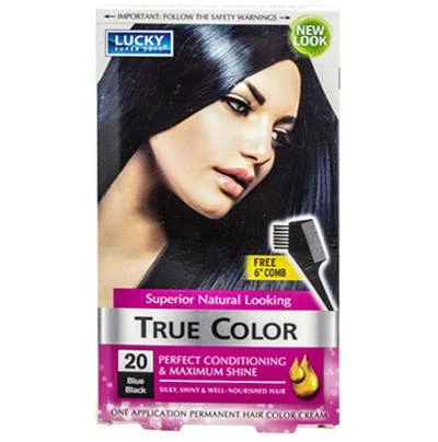 LUCKY HAIR COLOR #20 BLUE BLACK 1/12 (UND)