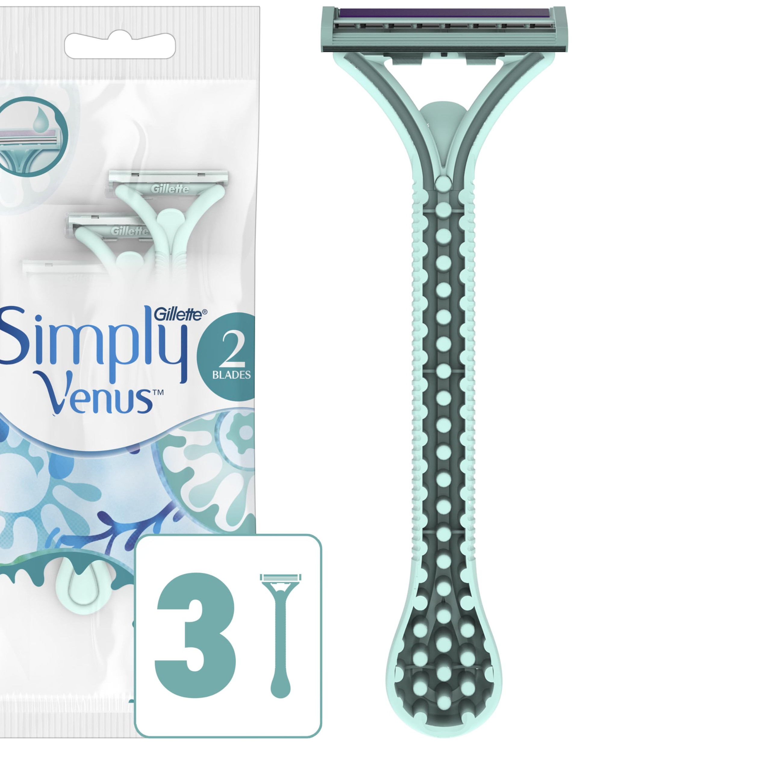GILLETTE RAZOR 16/3 CT SIMPLY VENUS 2