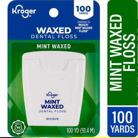 FRESH START WAXED DENTAL FLOSS 1/100 YD