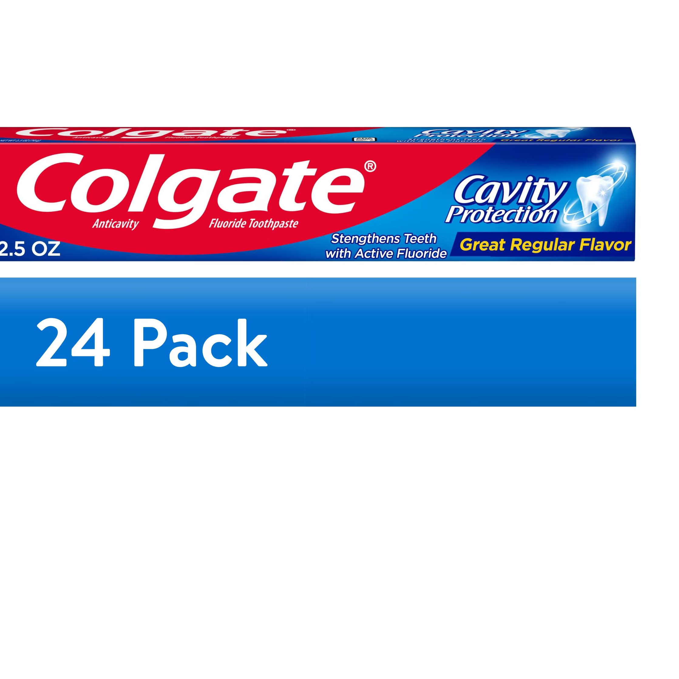 COLGATE TOOTHPASTE  REGULAR CAVITY PROTECTION 24/2.5 OZ