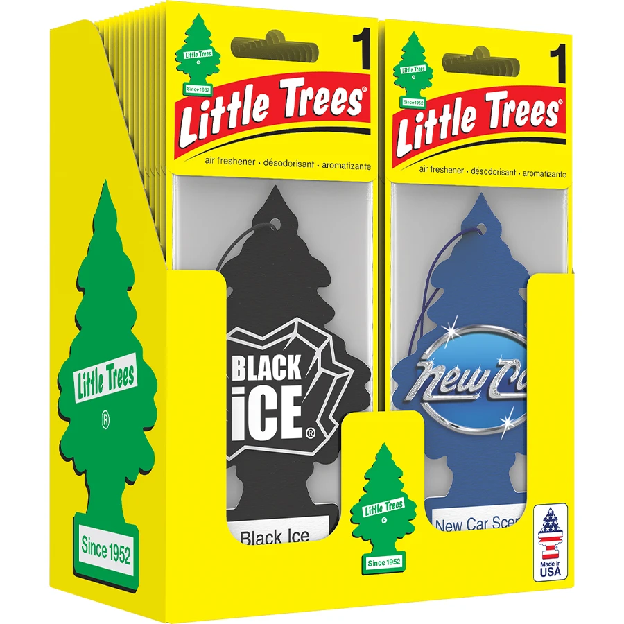 LITTLE TREES CAR FRESHENER  ASSORTED DISPLAY STRIP 48/1 CT