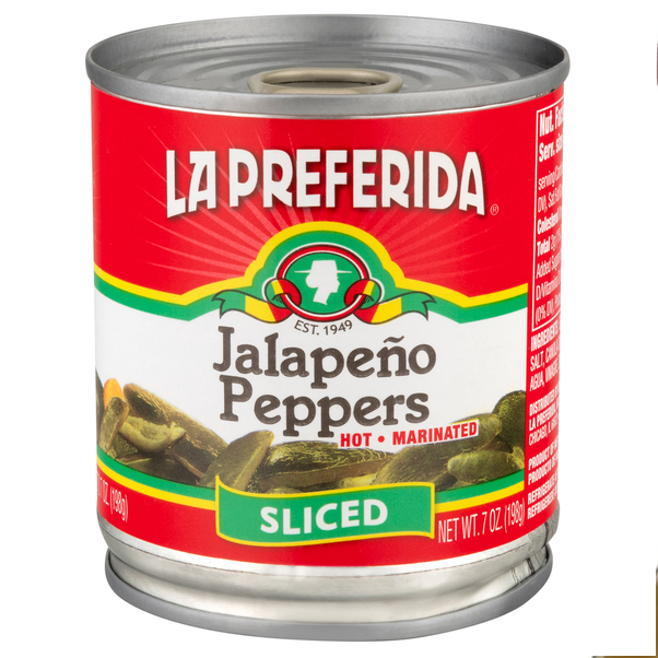 LA PREFERIDA SLICED JALAPENO PEPPERS 12/7 OZ