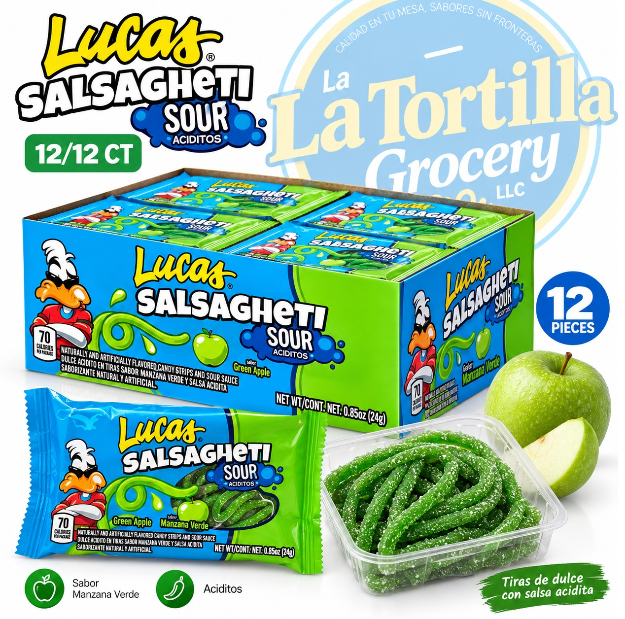 LUCAS SALSAG SOUR 12/12 CT