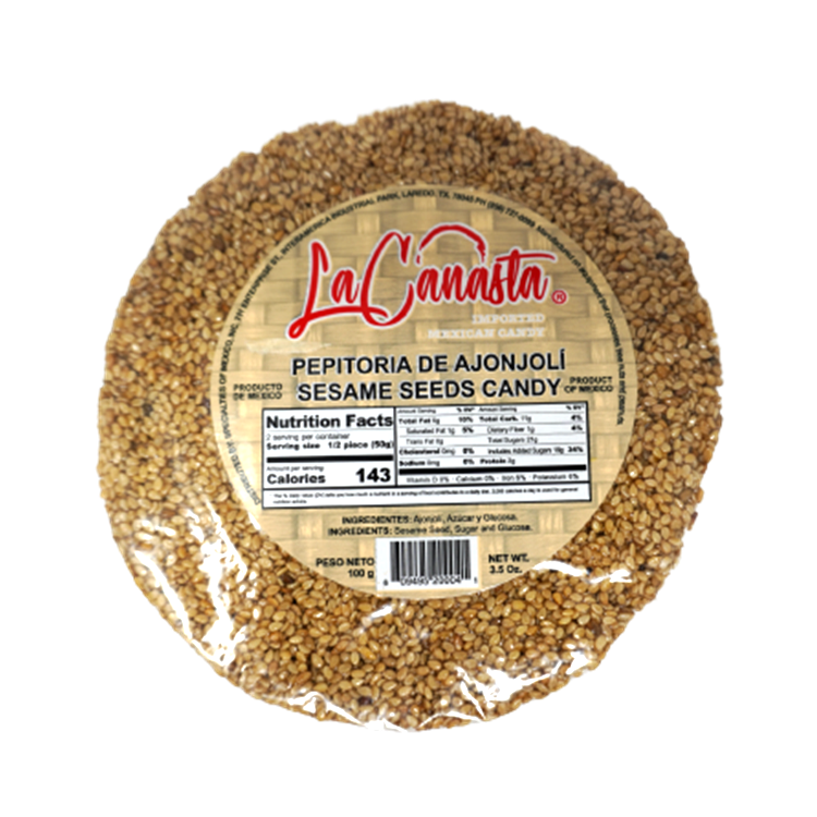 LA CANASTA AJONJOLI PALANQUETA 24/3.5 OZ (pepitoria)