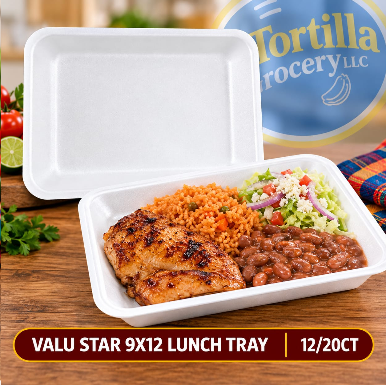 VALU STAR 9X12 LUNCH TRAY 12/20CT