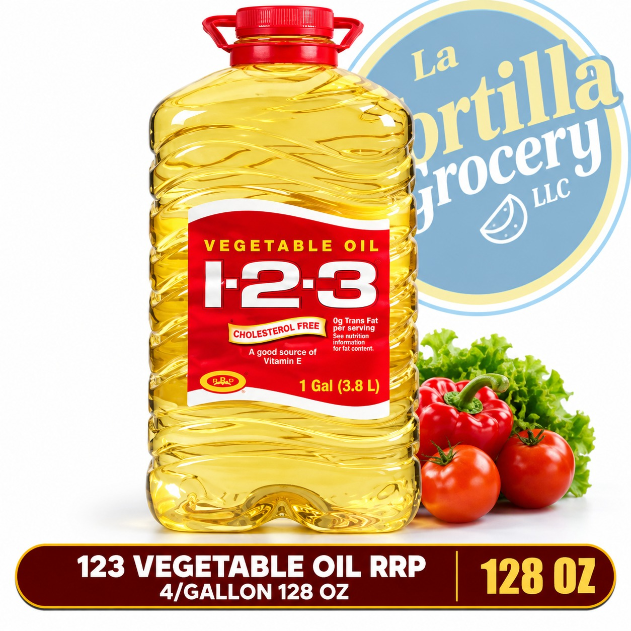123 VEGETABLE OIL RRP 4/GALLON 128OZ