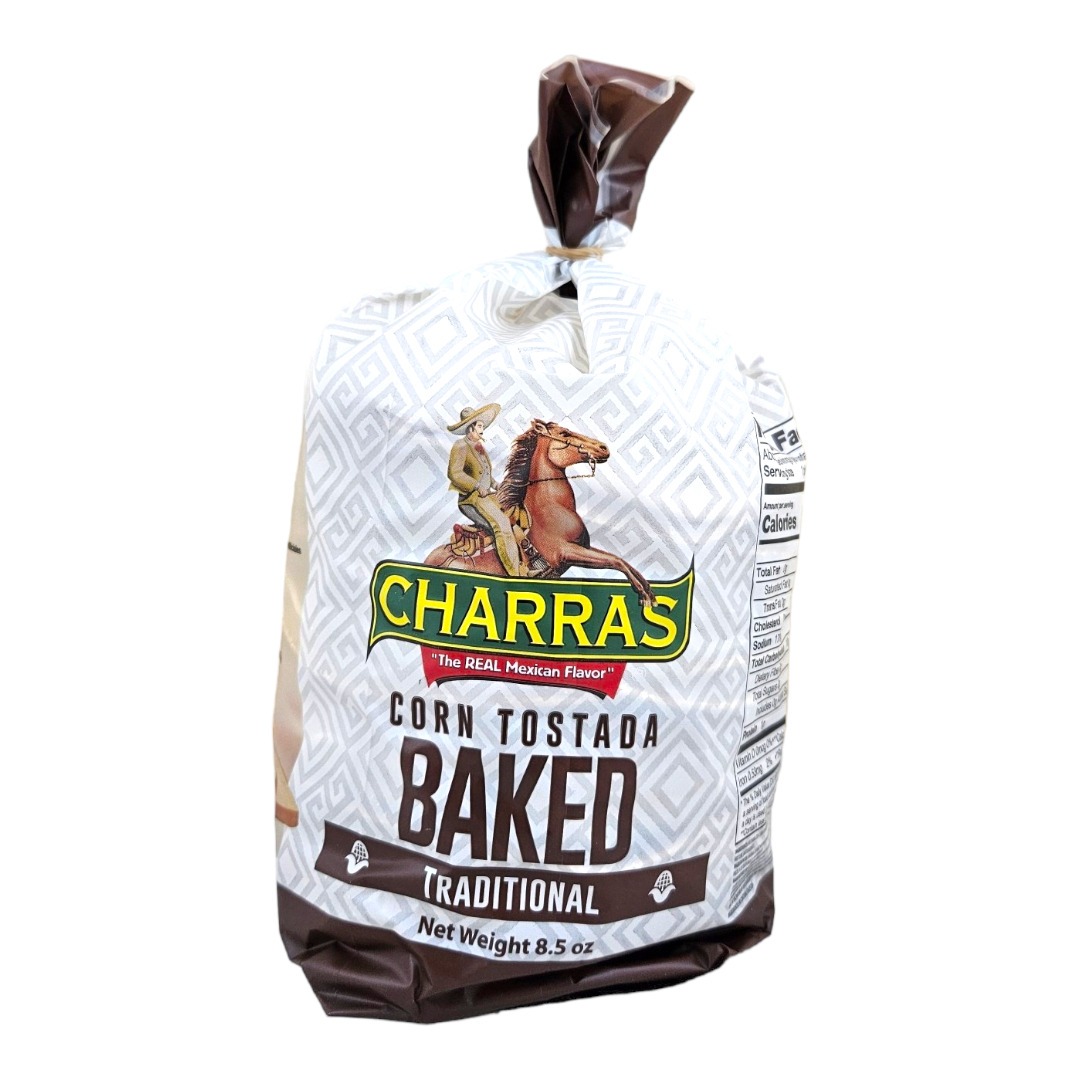 TOSTADA CHARRAS BAKED 8/45 OZ