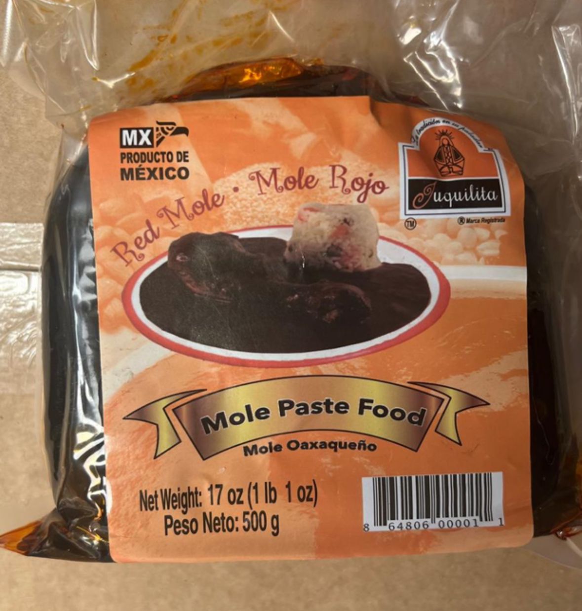 JUQUILITA MOLE ROJO 10/17OZ