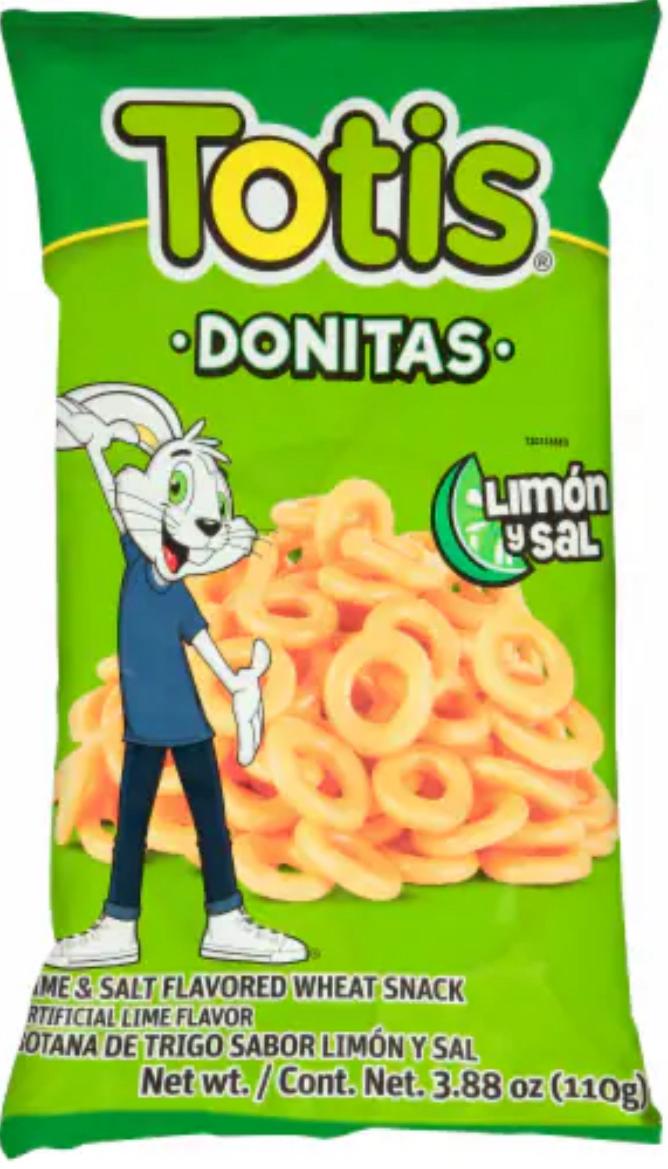 SABRITAS TOTIS SAL Y LIMON GRANDE 12/3.88OZ 110GR (12)