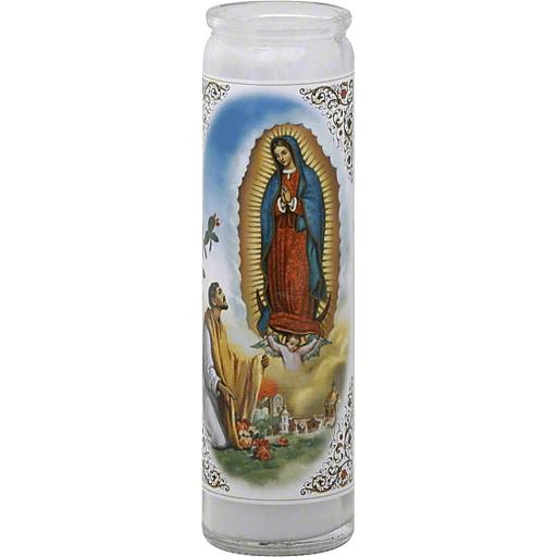 CANDLE BRILUX VIRGEN DE GUADALUPE APARICION 12 CT