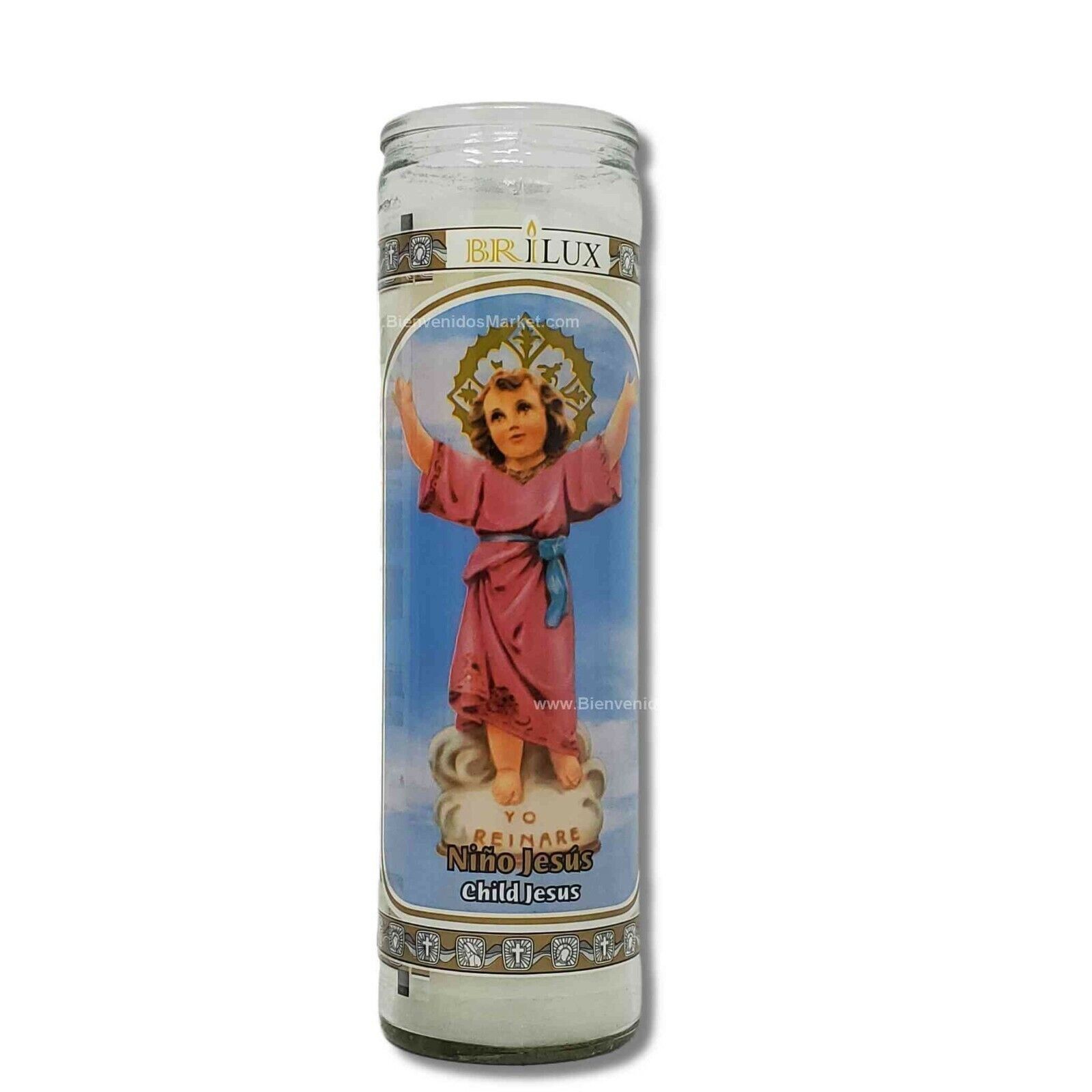 CANDLE BRILUX DIVINO NINO JESUS 12 CT