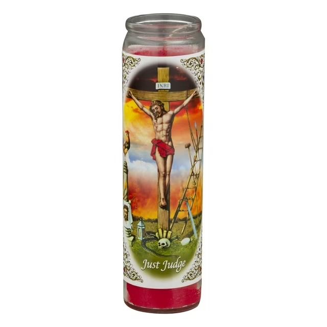CANDLE BRILUX JUSTO JUEZ  RED 12 CT