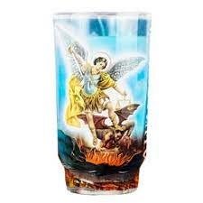 CANDLE CLASICA SAN MIGUEL ARCANGEL CRISTAL12CT