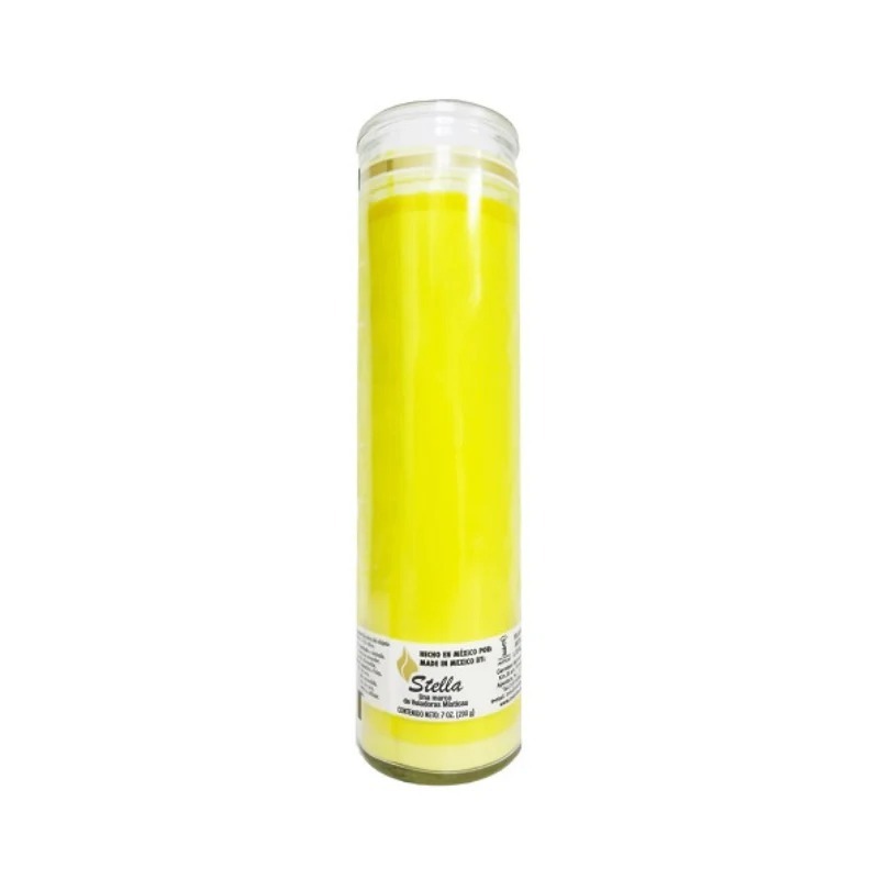 CANDLE STELLA YELLOW  12 CT