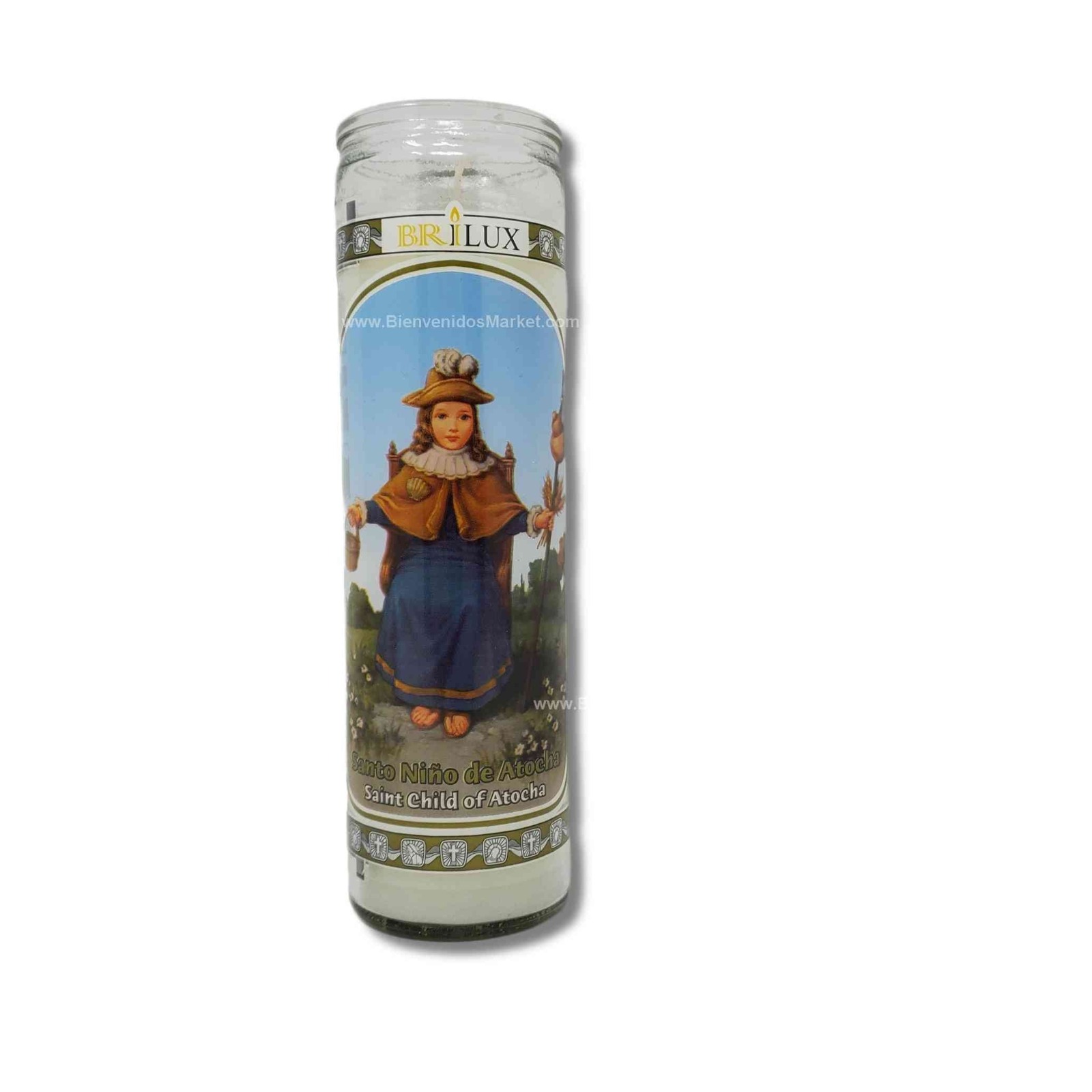 CANDLE BRILUX SANTO NINO DE ATOCHA  12 CT