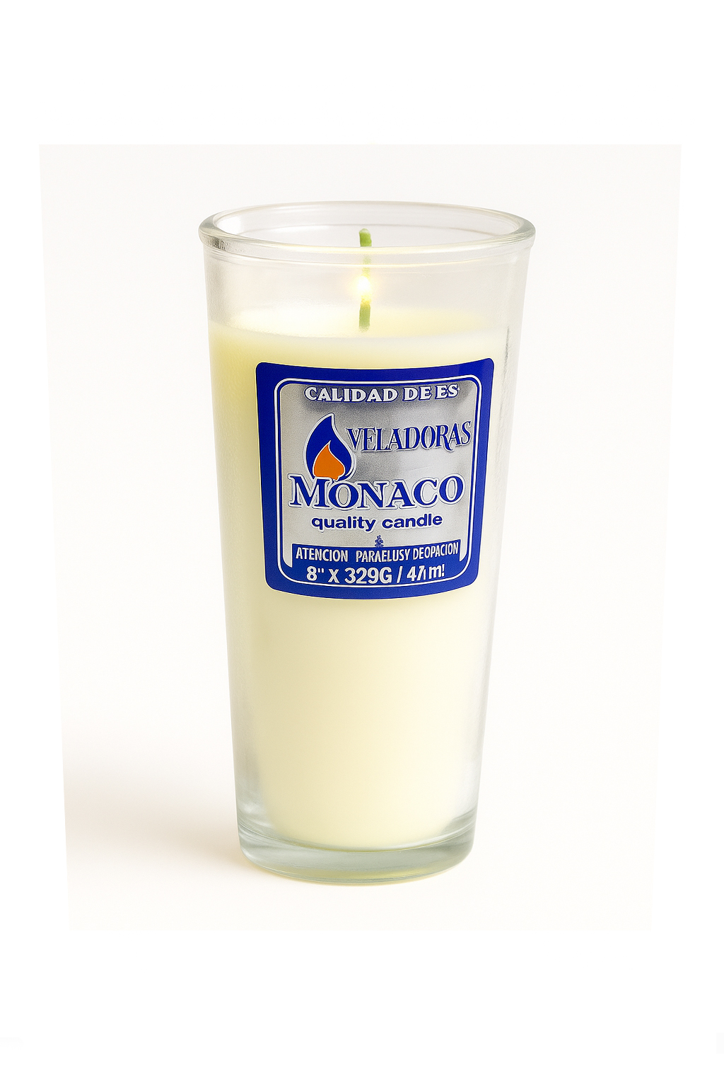 CANDLE COMETA WHITE SMALL 20/4 In