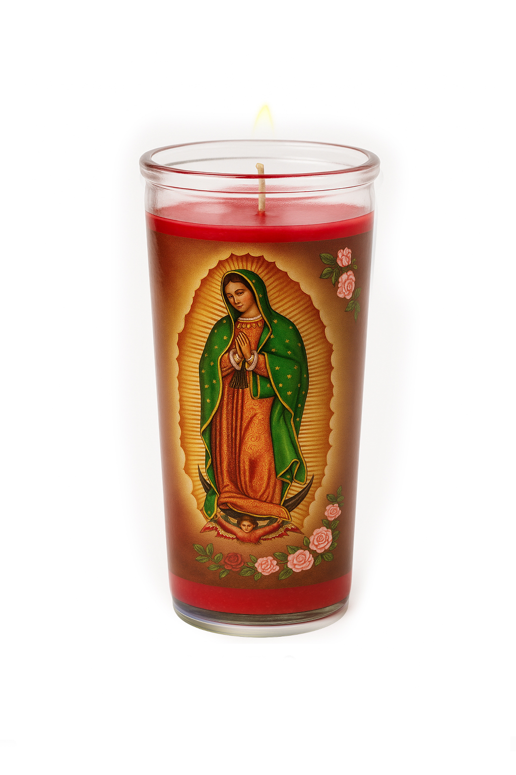CANDLE COMETA VIRGEN GUADALUPE SMALL 20/4 in