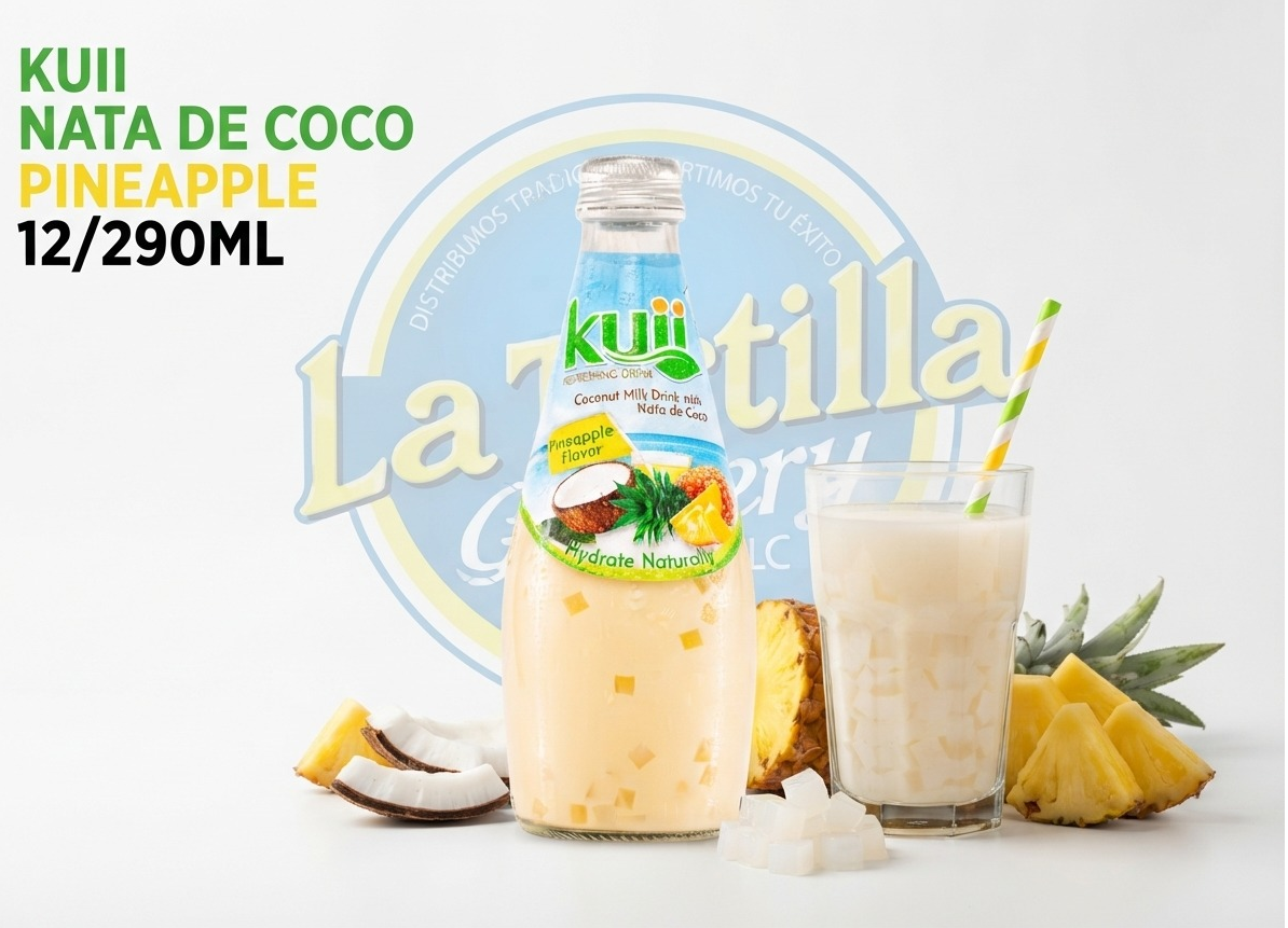 KUII NATA DE COCO PINEAPPLE 12/290ML