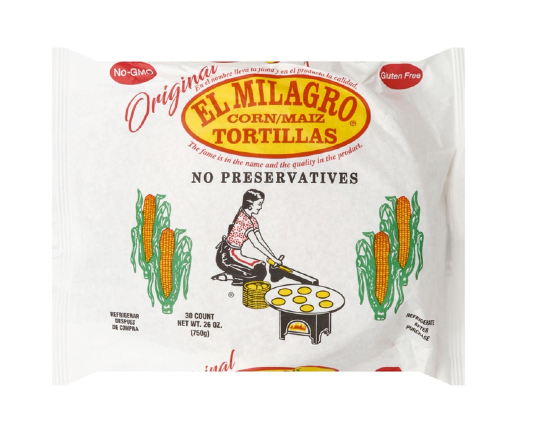 MILAGRO CORN TORTILLA 16/36CT