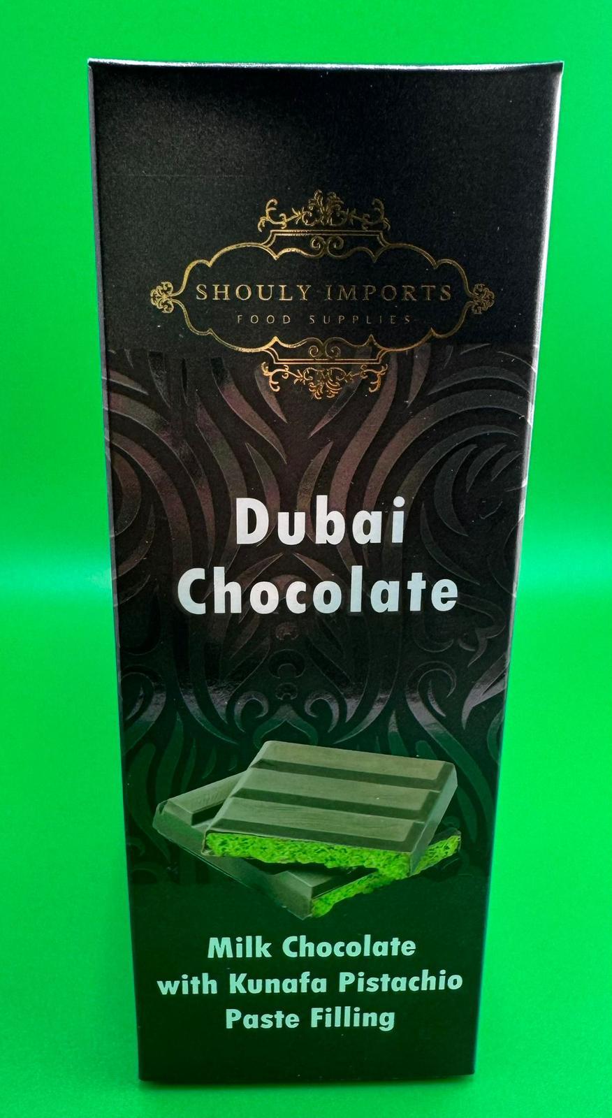 CCH SHOULY IMPORTS DUBAI CHOCOLATE NEGRO 1/10 UNITS 60 gr