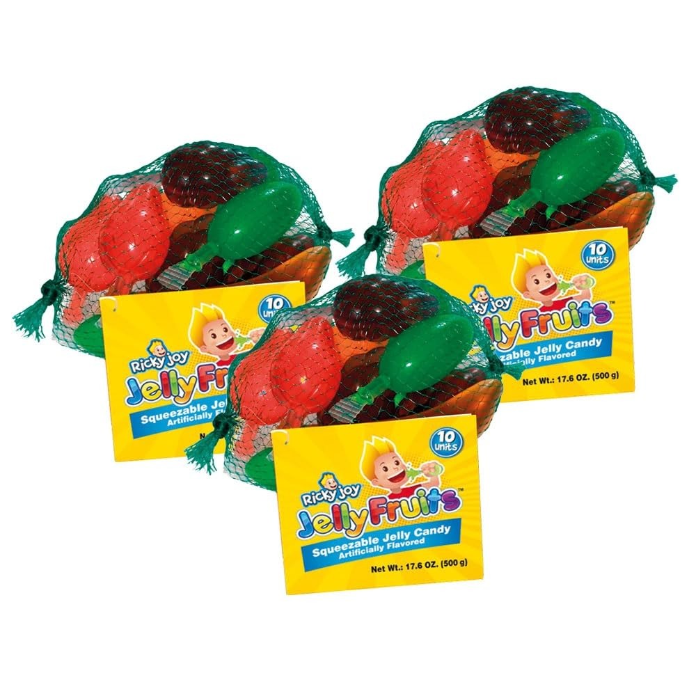 RICKY JOY JELLY FRUITS 24 NETS OF 10 FRUITS / 17.06 OZ