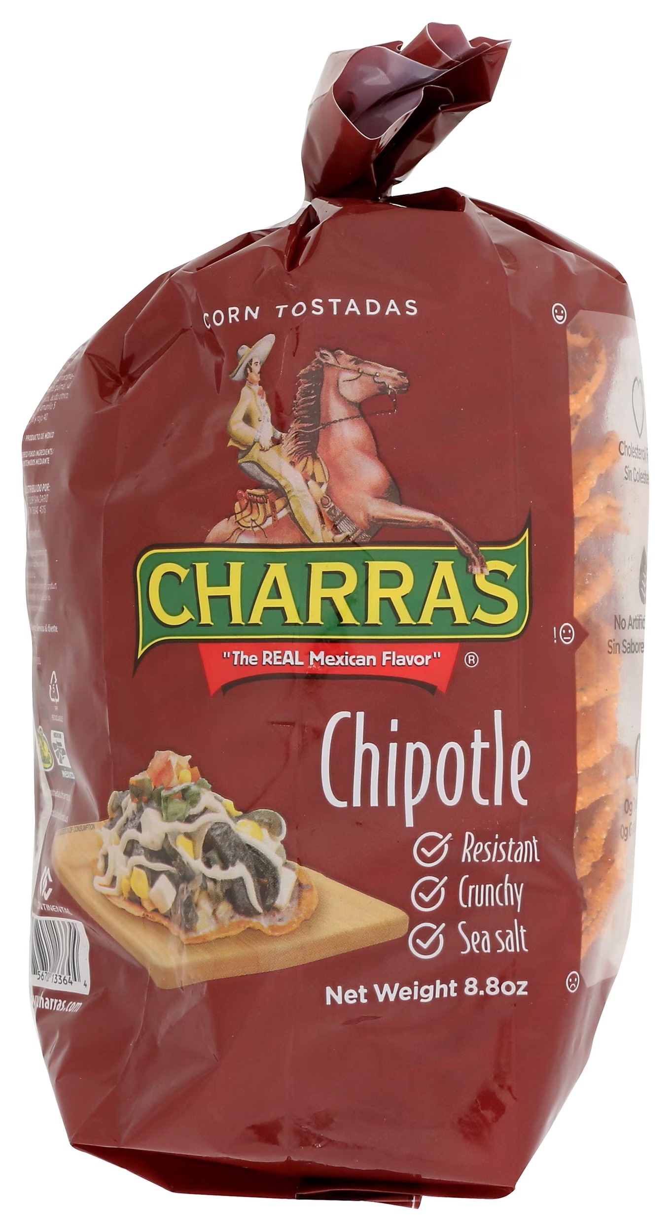 TOSTADAS CHARRAS CHIPOTLE  8/8.8OZ