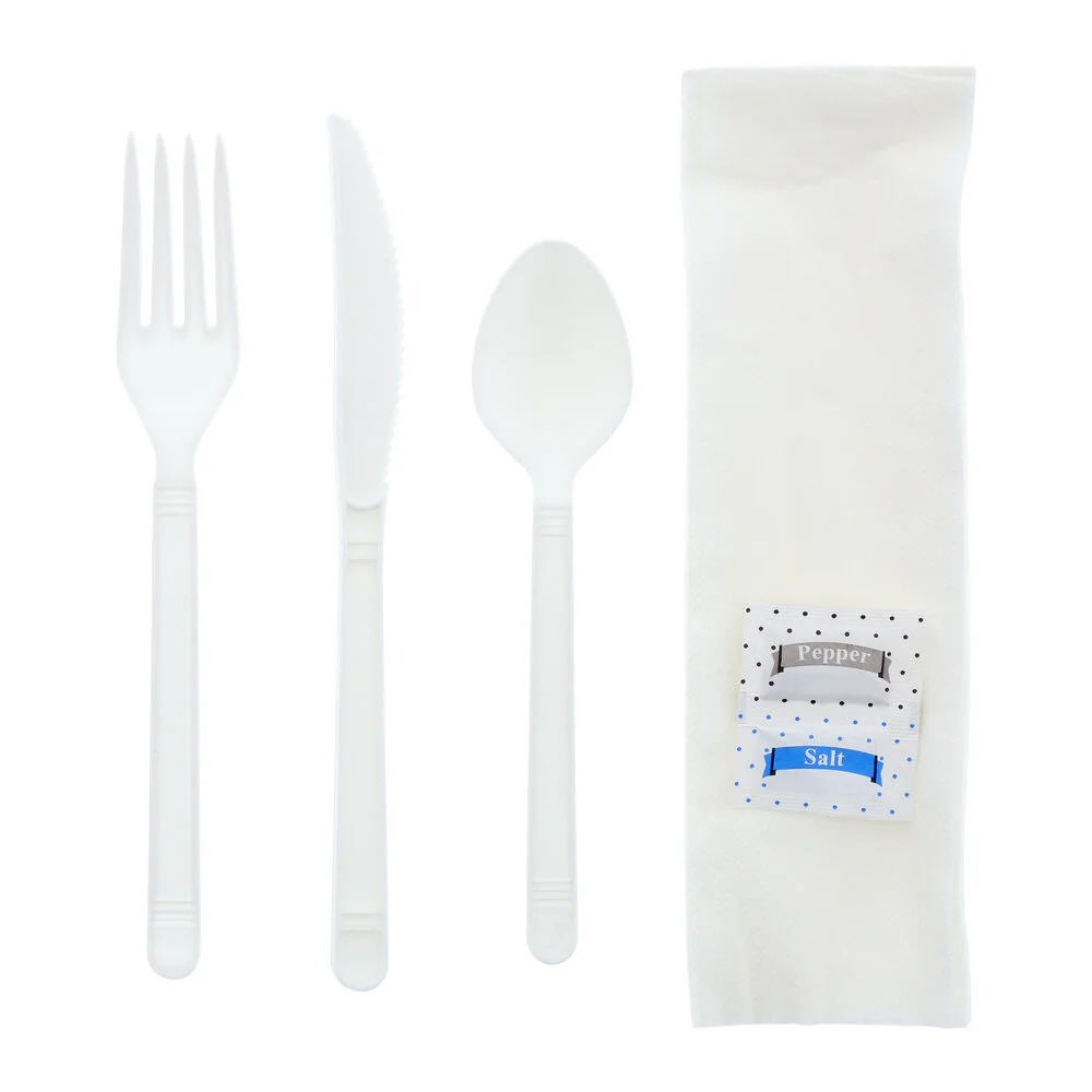 FS 6 IN 1 *HEAVY* WEIGHT WHITE KITS (F,K,TSP S/P NAP) (250/CS)