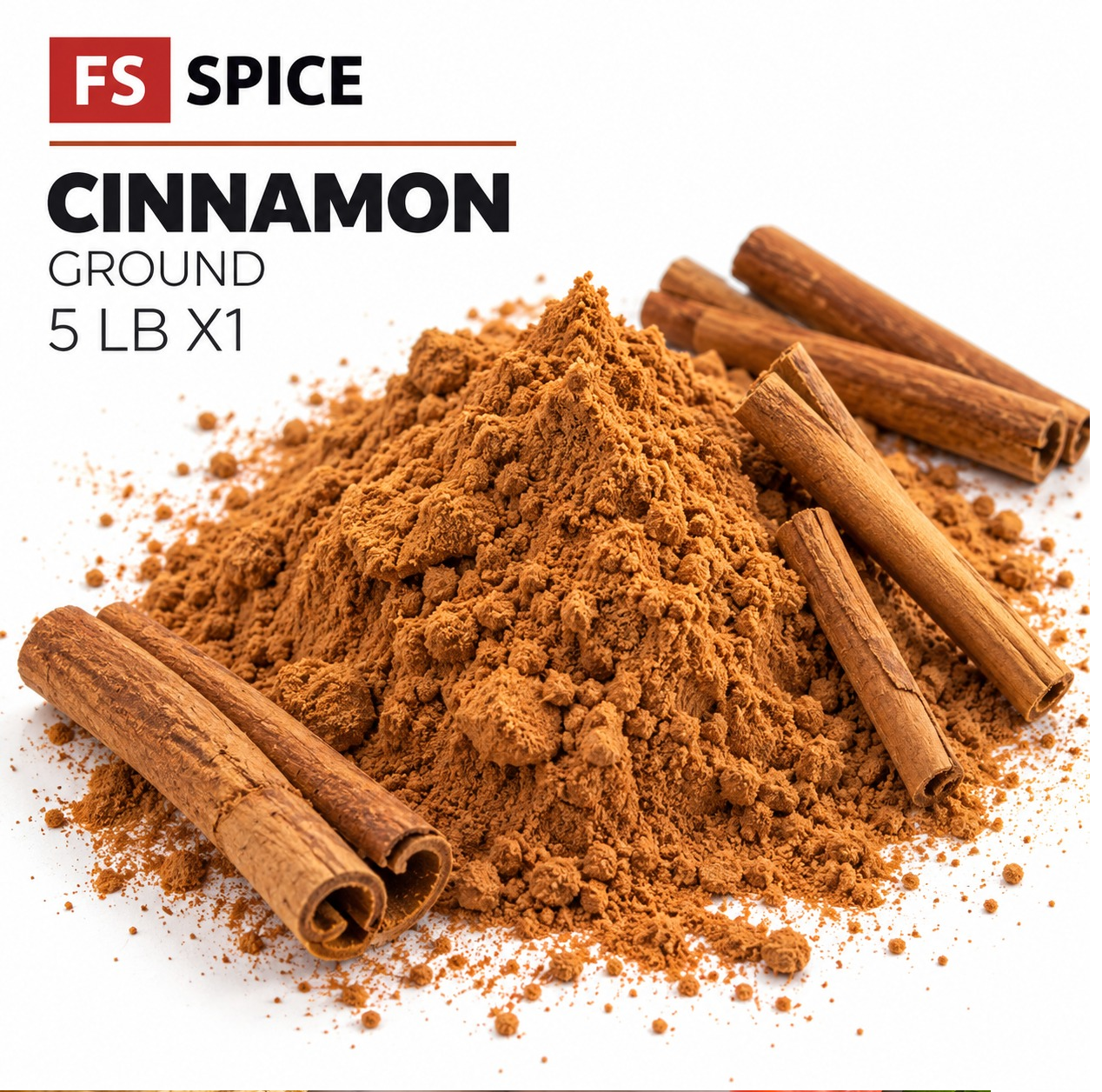 FS SPICE CINNAMON GROUND 1/5LB (canela molida)