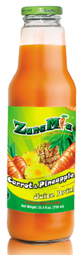 ZANAMIA JUICE CARROT / PINEAPPLE 8/ 25.4 oz