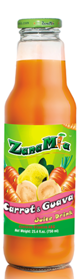 ZANAMIA JUICE CARROT/ GUAVA  8/ 25. 4 oz