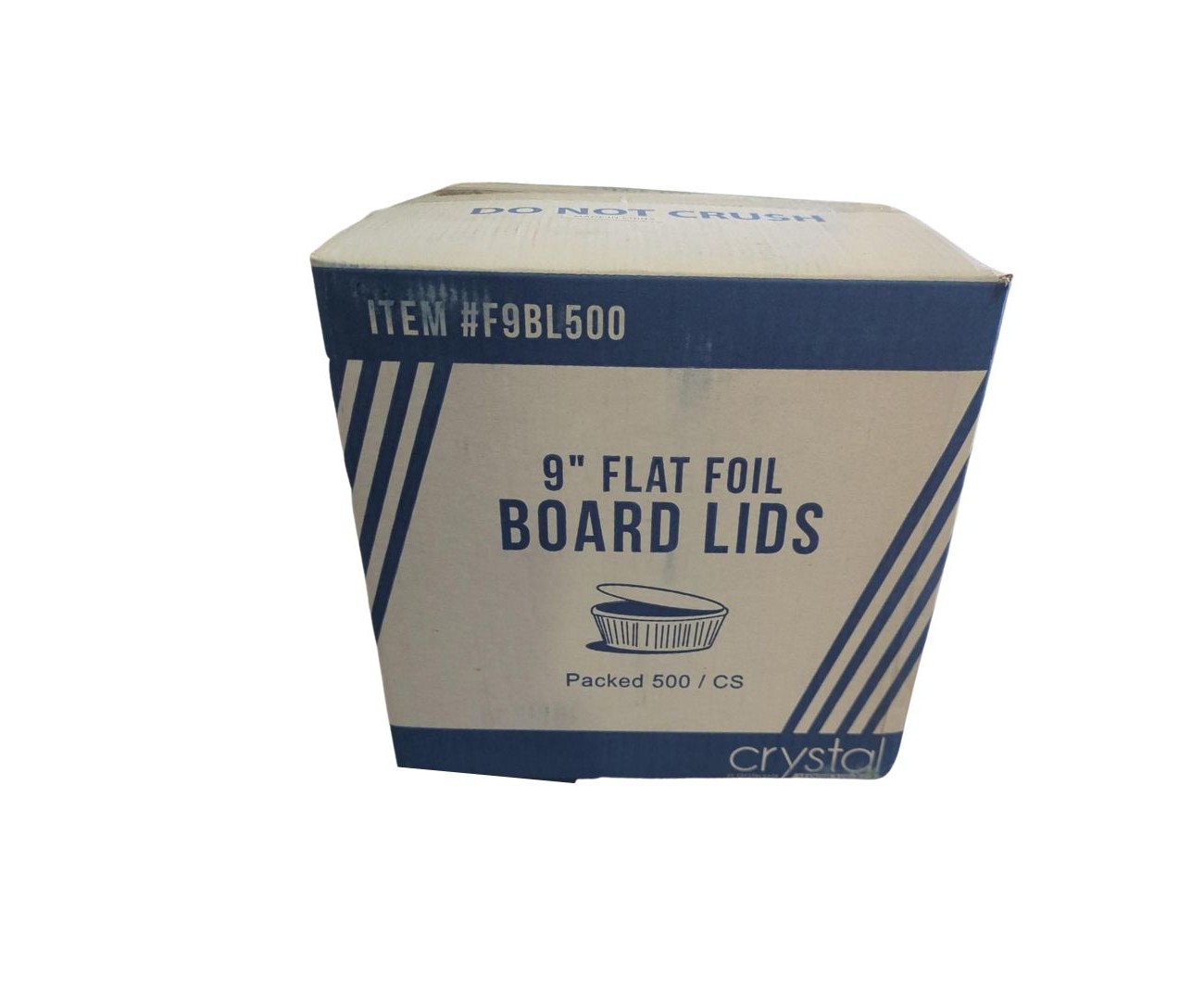 FS LID 9" ROUND FLAT CARDBOARD 500