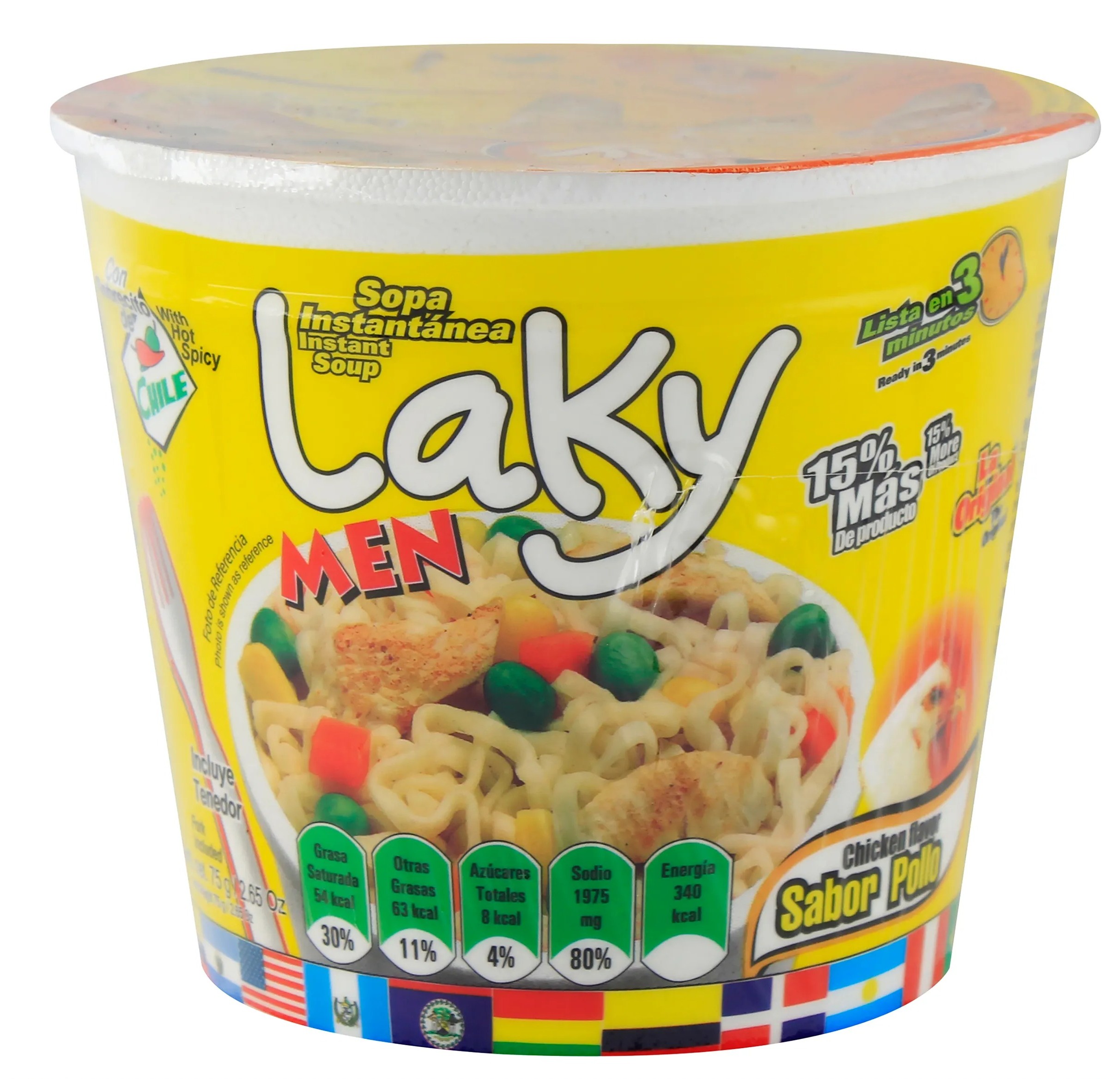 LAKY SOPA POLLO 12/75g