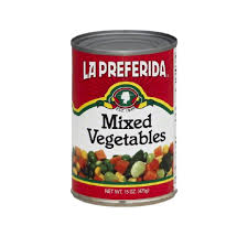 LA PREFERIDA MIXED VEGETABLES 12/15