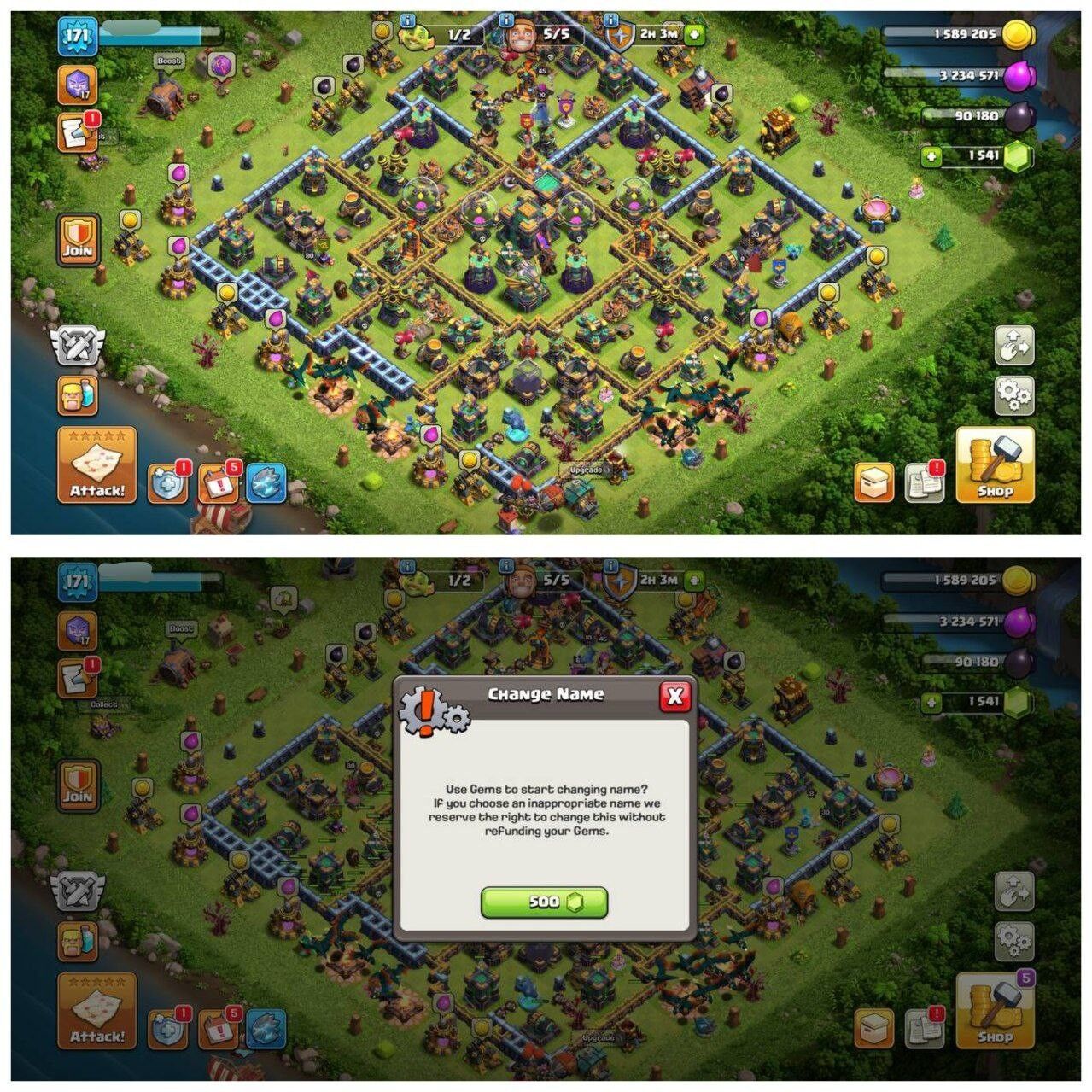 {55% DISCOUNT} TH14 HALF MAX ID⚡️1 EPIC EQUIPMENT⚡️XP-171⚡️HERO 61-80-41-45-30⚡️500 GEMS NAME CHANGE ⚡️359 CWL MEDALS⚡️ MAGIC ITEMS⚡️OP LAB⚡️🚚