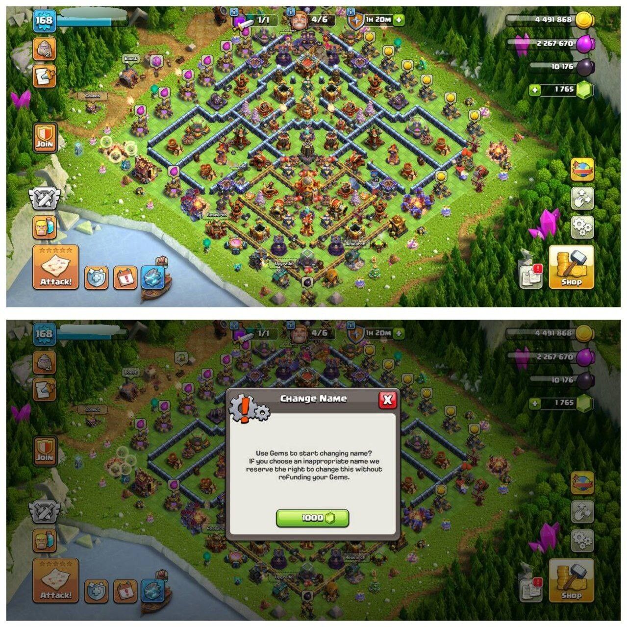 {65% DISCOUNT} TH16 HALF MAX  ⚡️7 EPIC EQUIPMENT⚡️XP-168⚡️HERO 57-71-41-30-21⚡️1000 GEMS NAME CHANGE⚡️MAGIC ITEMS⚡️OP LAB