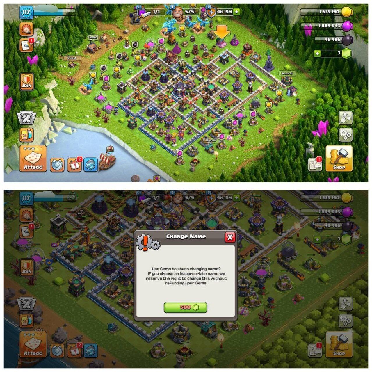 {65% DISCOUNT} TH15 RUSH ID⚡️1 EPIC EQUIPMENT⚡️XP-117⚡️HERO 64-64-45-48-6⚡️500 GEMS NAME CHANGE ⚡️MAGIC ITEMS⚡️OP LAB⚡️