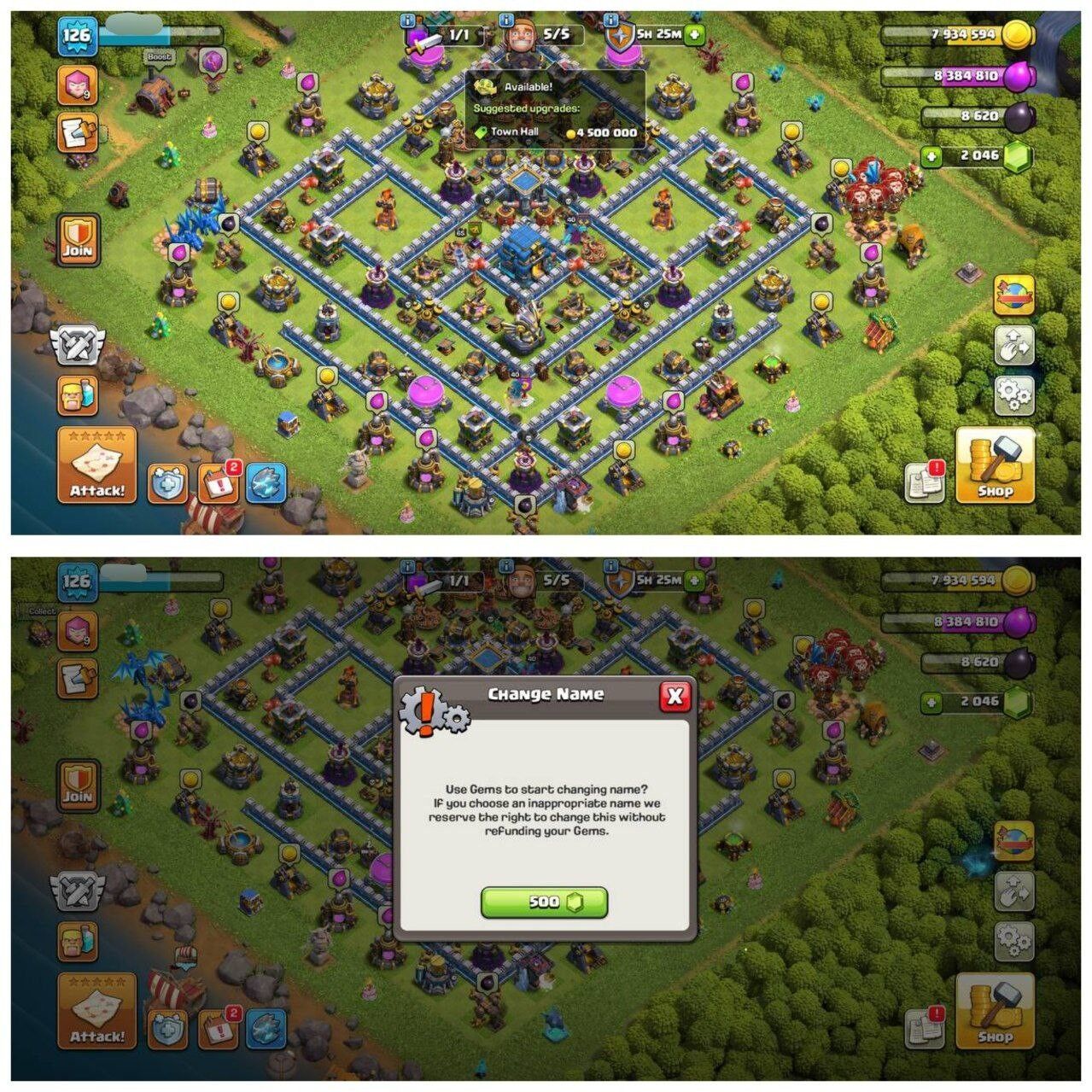 {70% DISCOUNT} TH12 PURE MAX ID⚡️3 EPIC EQUIPMENT⚡️XP-126⚡️HERO 23-22-1-6-4⚡️500 GEMS NAME CHANGE⚡️MAGIC ITEMS⚡️OP LAB⚡️🚚