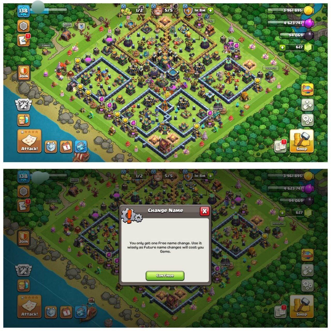 {75% DISCOUNT} TH14 HALF MAX ⚡️4 EPIC EQUIPMENT⚡️XP-138⚡️HERO 42-58-31-24-16⚡️FREE NAME CHANGE⚡️OP LAB