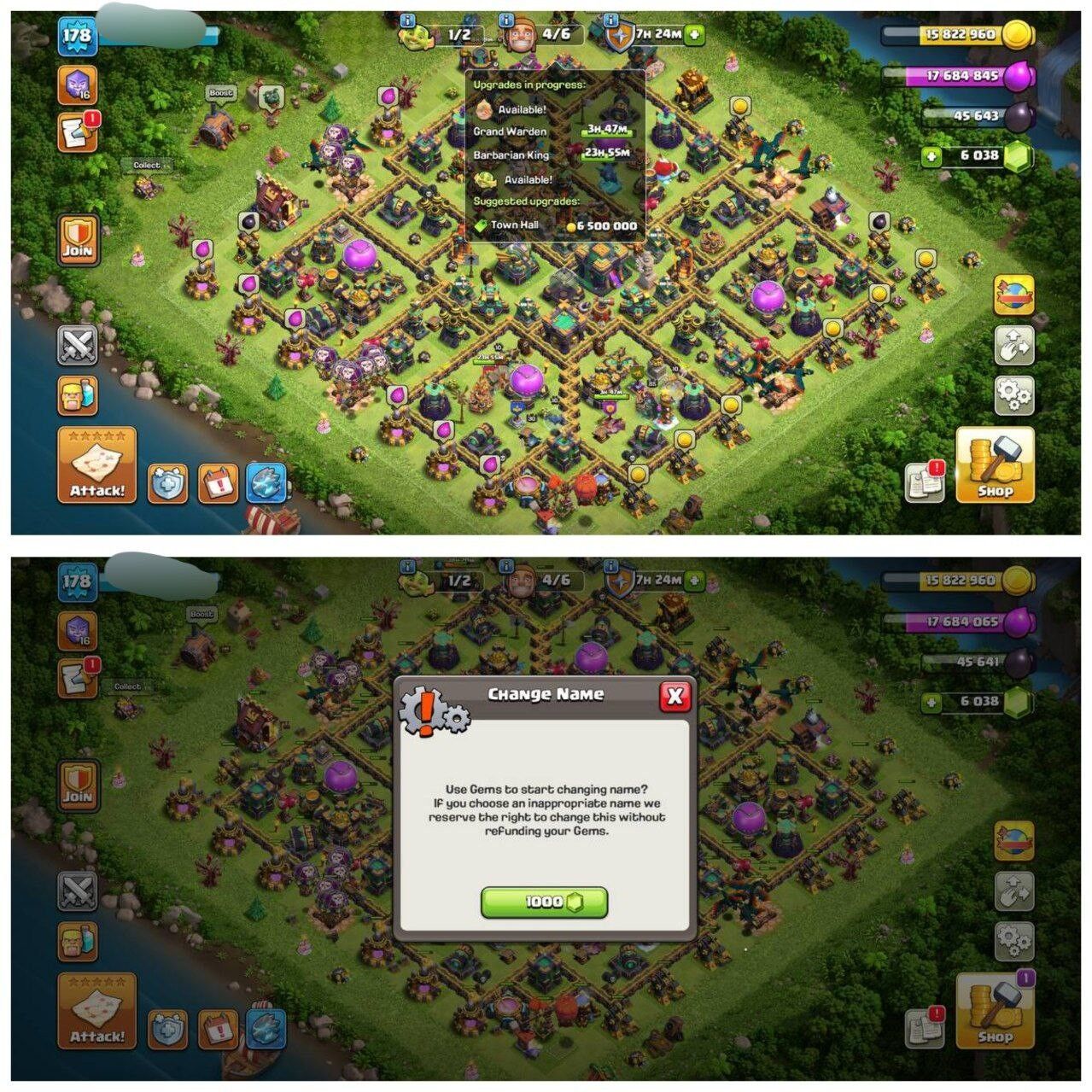 {80% DISCOUNT} TH14 PURE MAX ID ⚡️6 EPIC EQUIPMENT⚡️XP-178⚡️HERO 78-85-60-59-30⚡️1000 GEMS NAME CHANGE⚡️291 CWL MEDALS⚡️ MAGIC ITEMS⚡️OP LAB